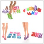 Sandales a talons hauts pour poupée barbie, 1 / 10 paires, bottes a la mode, chaussures, accessoires, ... Sandales a talons hauts pour poupée barbie, 1 / 10 paires, bottes a la mode, chaussures, accessoires, ...