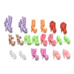 Sandales  talons hauts, style fixe, chaussures de poupe, noeud de bandage pour poupes, couleur alatoire, ...