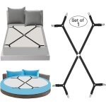 Sangles de drap - housse r�glables - bretelles de drap - housse s�curis�es pour lits king - size, queen ...