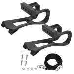 Sangles de pdales de vlo noires pour vlos
