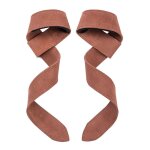 Sangles de poignet d'haltrophilie en cuir bandes de traction fitness musculation entranement sangles ...