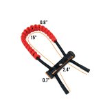 Sangle rglable en cuir et mtal pour la chasse, arc  poulies, poignet, lingue, tir  l'arc, cible, ...