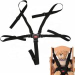 Sangle de s�curit� pour chaise haute, harnais 5 points pour poussette, ajustable ceinture de s�curit� ...