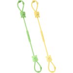 Sangle de s�curit� extensible en silicone, 2pcs sangle de jouet pour b�b� r�glable pour poussette, chaise ...