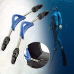 Sangles de talon de plonge sous marine en acier inoxydable, 2 pices, equipement de plonge en apne, ...
