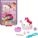 Sanrio hello kitty coffret compact cupcake avec 2 mini - figurines, crayon, carnet de notes et accessoires, ...