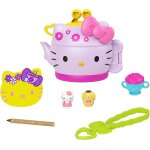 Sanrio hello kitty coffret compact lheure du th avec 2 mini - figurines, crayon, carnet de notes et ...