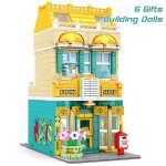 Sans bote d'origine - blocs de construction d'architecture crative, librairie europenne, bibliothque, ...