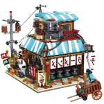 Sans bote - blocs de construction modle architecture expert, vue de la rue, assemblage de maisons de ...