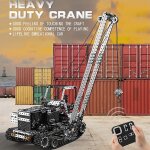 Sans bote - blocs de construction de voitures tlcommandes en acier inoxydable, 1745 pices, grue ...