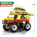 Sans bo�te d'emballage - blocs de construction, v�hicule de course technique, caf�, figurines moc, jouets ...