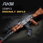 Sans bote d'origine - jeu militaire technique en briques de construction, fusil automatique ww2 akm, ...
