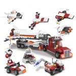 Sans bote - porte - avion technique 8 en 1, blocs de construction a assembler, ides, modle d'avion, ...