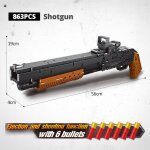 Sans pac d'origine - fusil electrique technica, blocs de construction, modle de pistolet militaire ww2, ...