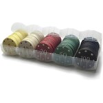 Sansh - 100 pices jetons de poker colors avec bote de rangement, jeu de jetons de poker a valeur nominale ...