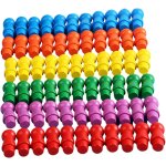 Sansh - lot de 66 de pions de jeu multicolores, pices en bois pour de socit d'checs de remplacement, ...
