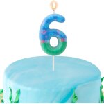 Sansh - bougies d'anniversaire de dessin animé, bougies numérotées roses et bleues décoration de gâteau ... Sansh - bougies d'anniversaire de dessin animé, bougies numérotées roses et bleues décoration de gâteau ...