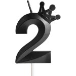 Sansh - bougie d'anniversaire noires 2 ans, numéro 2 bougies noires, bougie d'anniversaire pour gâteau ... Sansh - bougie d'anniversaire noires 2 ans, numéro 2 bougies noires, bougie d'anniversaire pour gâteau ...