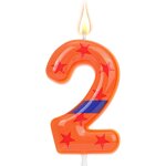 Sansh - bougie d'anniversaire thème anime, bougie chiffre pour gâteau avec ceinture orange et bleue et ... Sansh - bougie d'anniversaire thème anime, bougie chiffre pour gâteau avec ceinture orange et bleue et ...