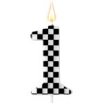 Sansh - bougie d'anniversaire thème voitures de course, bougies d'anniversaire a damier bougies noires ... Sansh - bougie d'anniversaire thème voitures de course, bougies d'anniversaire a damier bougies noires ...