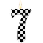 Sansh - bougie d'anniversaire thème voitures de course, bougies d'anniversaire a damier bougies noires ... Sansh - bougie d'anniversaire thème voitures de course, bougies d'anniversaire a damier bougies noires ...