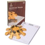 Sansh - ensemble daccessoires pour dominos du train mexicain (pice centrale en bois, marqueurs de ...