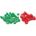 Sansh - maisons et htels miniatures pour monopoly - pices de rechange en plastique vertes et rouges ...