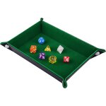 Sansh - plateau ds a double face, rectangle pliant en cuir pu et porte - ds en velours vert fonc pour ...