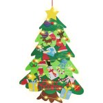Sapin de nol en feutre, ensemble de bricolage, calendrier de l'avent, bonhomme de neige, dcorations ...