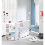 Sauthon eloi lit combin 3 en 1 evolutif 60 x 120 en 90x190 cm - blanc