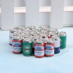 Modèle de scène miniature de maison de poupée, 4 pièces / ensemble, mini bière gazeuse, canette de nourriture ... Modèle de scène miniature de maison de poupée, 4 pièces / ensemble, mini bière gazeuse, canette de nourriture ...