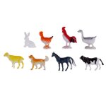 Sc�ne de table de sable, simulation d'animaux de ferme de volaille, 8 pi�ces / ensemble, jouets pour ...