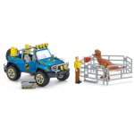 Schleich dinosaurs voiture tout - terrain avec avant - poste dino