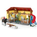 Schleich farm world ecurie avec boxes et animaux