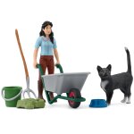 Schleich horse club mini monde - emily prend soin des animaux