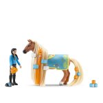 Schleich horse club sofia's beauties coffret cheval � coiffer kim et caramelo