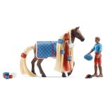 Schleich horse club sofia's beauties coffret cheval � coiffer leo et rocky