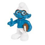 Schleich schtroumpf  lunettes avec un livre