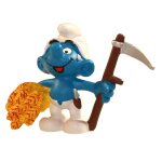 Les schtroumpfs figurine schtroumpf paysan avec faux 6 cm Les schtroumpfs figurine schtroumpf paysan avec faux 6 cm