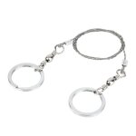 Scie a fil en acier inoxydable de haute qualit, 1 pice, kit de voyage d'urgence, camping randonne, ...