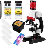 Science microscope kit for children 100x 400x 1200x refined scientific instruments toy set for early ...