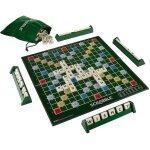 Scrabble grande edition pliable avec plateau de jeu rotatif en bois Scrabble grande edition pliable avec plateau de jeu rotatif en bois