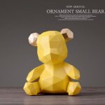 Sculpture d'ours en rsine, dcoration de maison, bureau, jardin, cadeau de nol pour enfants