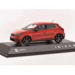 Seat 6h1099300haq ibiza fr voiture miniature rouge 1:43 - générique Seat 6h1099300haq ibiza fr voiture miniature rouge 1:43 - générique