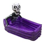 Seau a boissons gonflable avec cr�ne pour halloween, d�coration de f�te a th�me pour piscine, baignoire, ...