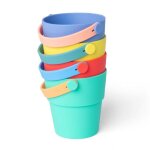 Seaux empilables en silicone Seaux empilables en silicone