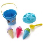 Seau a glace pour enfants, 8 pi�ces, seau a glace de plage en plein air, mod�le de jeu de bac a sable ...