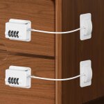 Securite fenetre enfant, lot de 2 r�frig�rateur serrure a code, serrure de porte de r�frig�rateur s�curit� ...