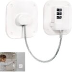 Securite fenetre enfant, serrure frigo pour enfants avec mot de passe num�rique sans percer, cadenas ...