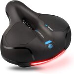 Selle de vlo, selle gel rempli de mousse de gel, selle velo gel ergonomique creux double ressort conu ...